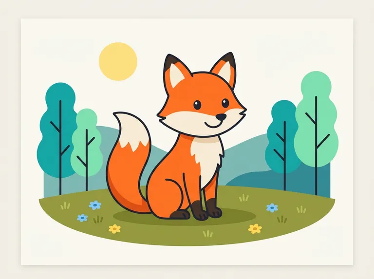 Flat Vector Illustration sample