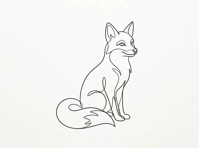 Continuous Line Drawing sample