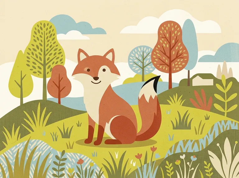 Mid-Century Modern Illustration sample