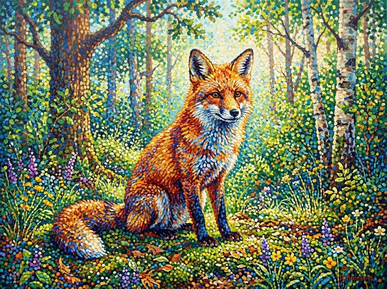 Pointillism sample