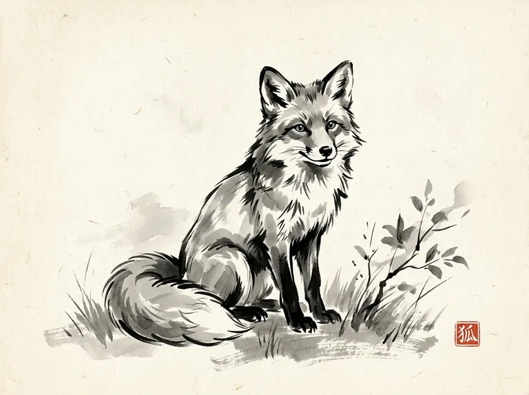 Ink Wash / Sumi-e sample