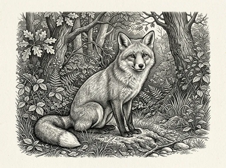 Pen-and-Ink Crosshatch sample