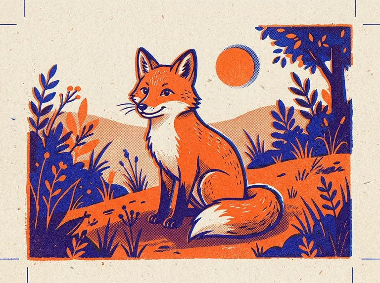 Risograph Print sample