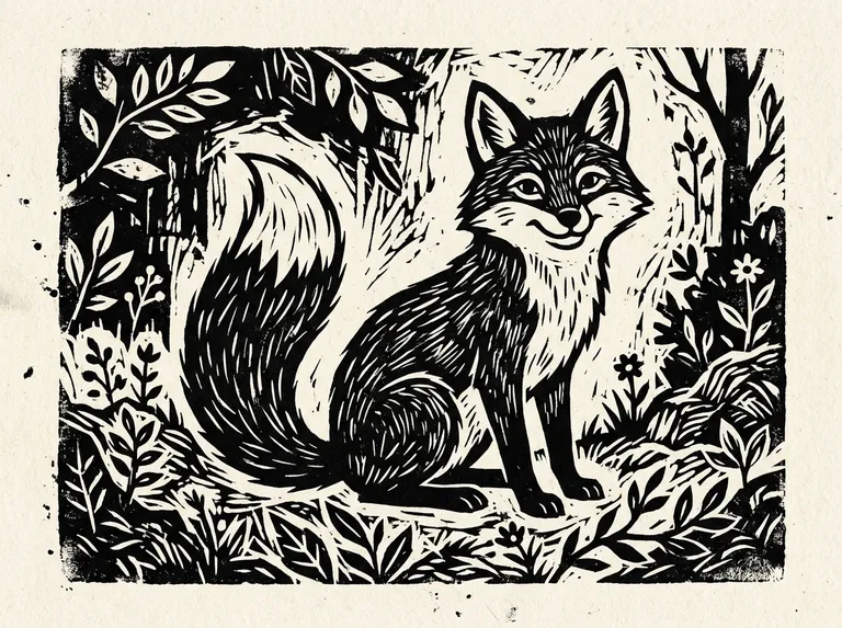 Linocut sample