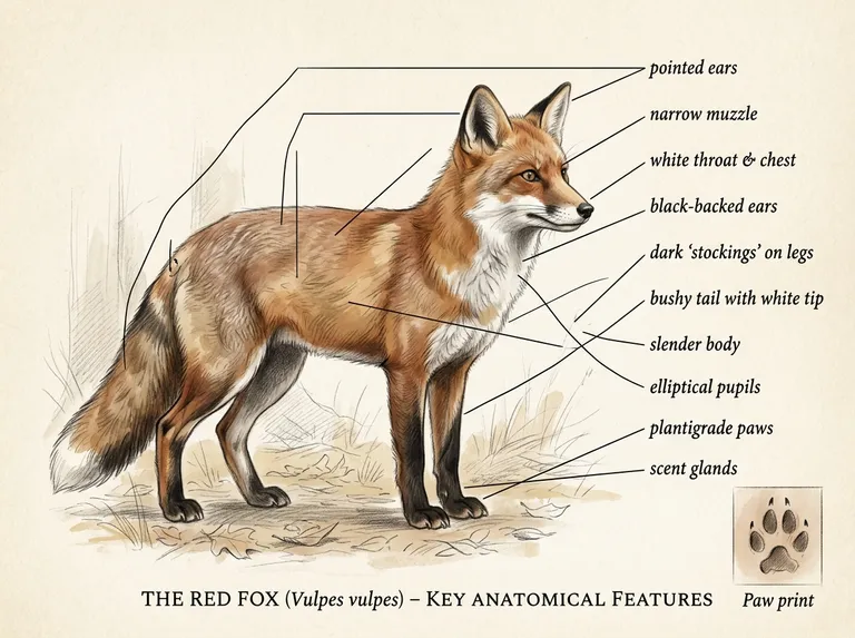 Labeled Biology Diagram (Gouache-over-Pencil) sample