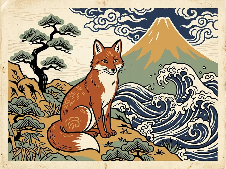 Ukiyo-e Woodblock sample