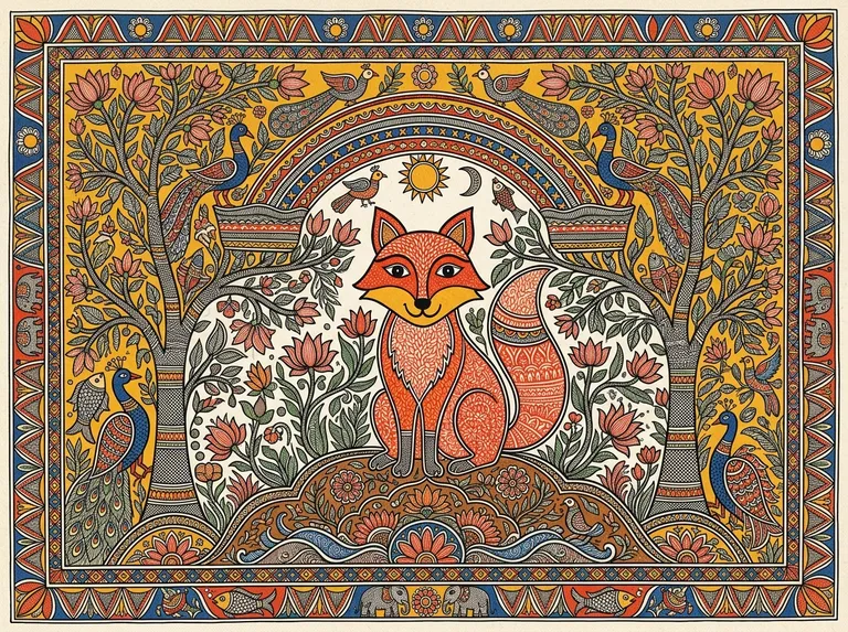 Madhubani / Mithila Folk sample