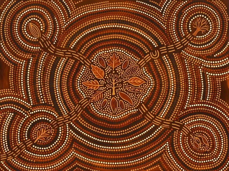 Indigenous-Inspired Dot Pattern sample