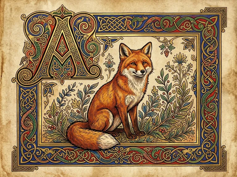 Celtic Illuminated Manuscript sample