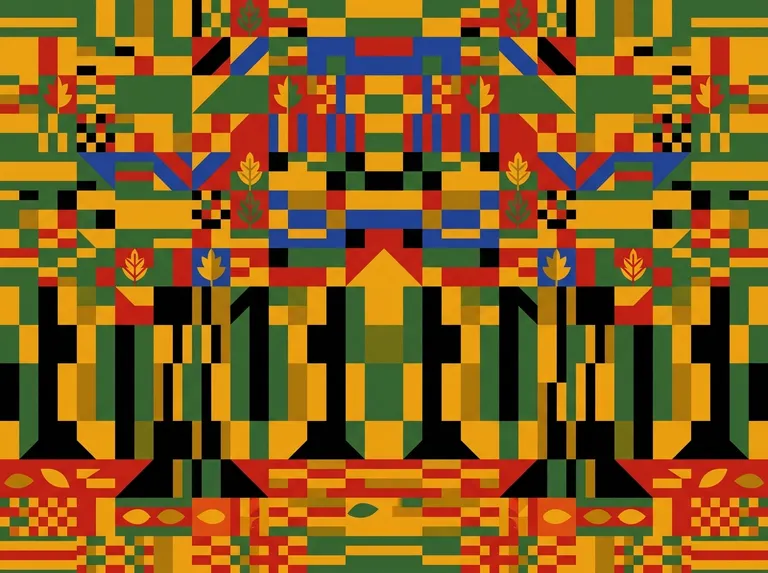Kente-Inspired Geometric sample